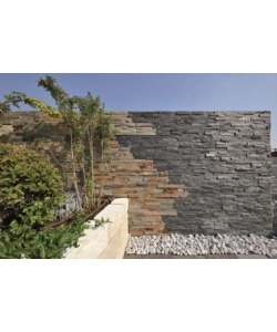 RIVESTIMENTO "NATURAL PANEL" IN ARDESIA MULTICOLOR - PANNELLO 15X60 CM.